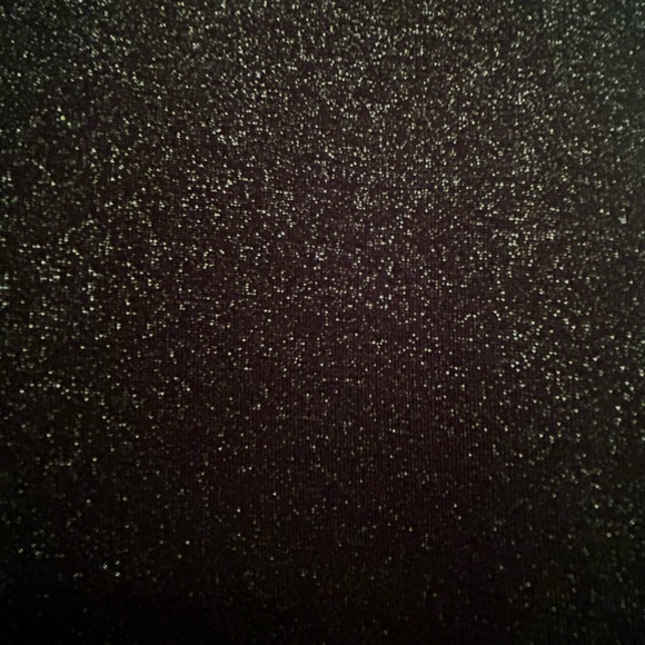 Rock & Republic Black Metallic Shimmer V Neck Tunic Top Soft Stretch XL - Picture 2 of 4